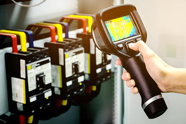 Handheld metering device collecting digital readings of equipment