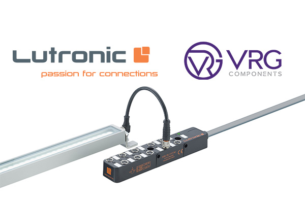 Lutronic & VRG logos and image of Lutronic connector